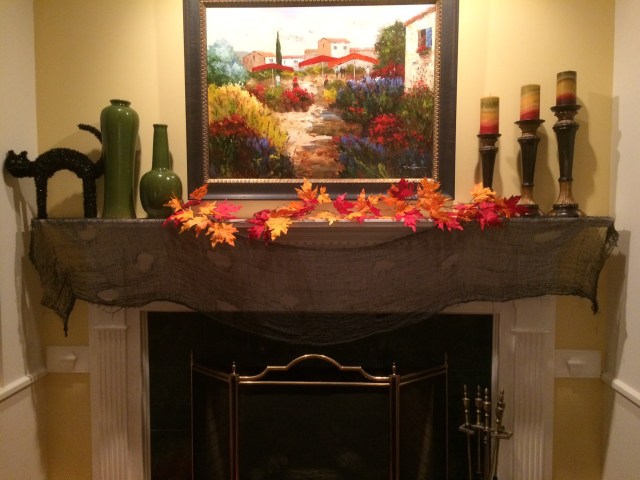 halloween mantle