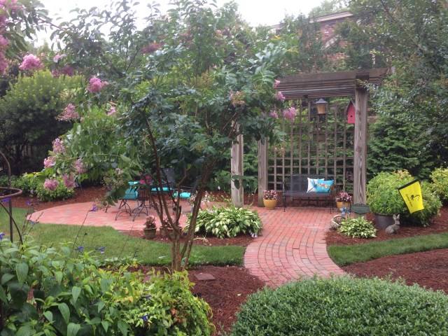 view from the back porch